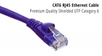 0.5m CAT6 RJ45 Ethernet Cable (Purple) (Thumbnail )
