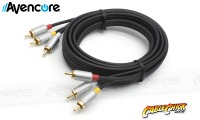 Avencore Crystal Series 10m AV Cable (3RCA Composite Video + L / R Audio) (Thumbnail )