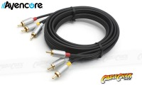 Avencore Crystal Series 2.5m AV Cable (3RCA Composite Video + L / R Audio) (Thumbnail )