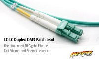 0.5m OM3 Multimode LC-LC Fibre Optic Patch Cable (Thumbnail )