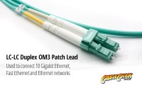 2m OM3 Multimode LC-LC Fibre Optic Patch Cable (Thumbnail )