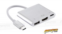 3-Port USB 3.1 Type-C to HDMI + USB Type-A/C Hub & Video Adapter (Thumbnail )