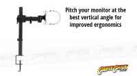 Single Screen Desk Mount Bracket (8kg) (Thumbnail )