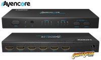 Avencore HDMI 4x2 True Matrix Switch & Splitter with Remote (Supports 3D+1080p@60Hz) (Thumbnail )