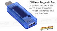 Advanced USB Output Meter (Displays Voltage, Amps & mAH) (Thumbnail )
