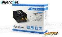 Avencore Digital to Analog Audio Converter (TOSLINK & Digital Coaxial to Stereo Audio) (Thumbnail )