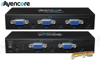 Avencore Powered 4-Way VGA Splitter with Audio (500MHz) (Thumbnail )