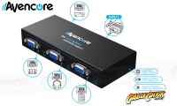 Avencore Powered 4-Way VGA Splitter with Audio (500MHz) (Thumbnail )