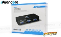 Avencore Powered 4-Way VGA Splitter with Audio (500MHz) (Thumbnail )