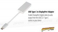 15cm USB 3.1 Type-C to DisplayPort Cable Adapter (Thumbnail )