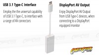 15cm USB 3.1 Type-C to DisplayPort Cable Adapter (Thumbnail )
