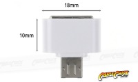 Micro-USB OTG Adapter | USB Micro-B On-The-Go (White) (Thumbnail )