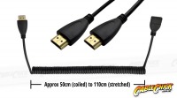 2m Coiled HDMI Cable (Effective length from 50-110cm) (Thumbnail )