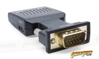 Compact VGA + Audio to HDMI Converter (In-line, USB Powered) (Thumbnail )