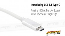 10cm USB-C OTG Cable (USB 2.0 Interface - White) (Thumbnail )