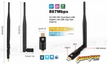 Dual-band Wireless-AC1200 USB WiFi Adapter (PC, Mac & Linux) (Thumbnail )