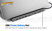 11-in-1 USB-C Docking Station with 60W Power Delivery, 4K HDMI, VGA, Ethernet & more (PC or Mac) (Thumbnail )