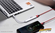 Ultra-Slim 4-Port Super-Speed USB Hub (1x USB 3.0 + 3x USB 2.0) (Thumbnail )