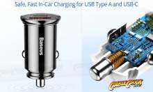 Dual-Port 30W USB Car Charger with QC4, 5A Fast Charging & USB-C (Thumbnail )