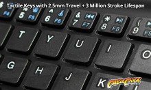 Rechargeable Mini Bluetooth Keyboard (Black) (Thumbnail )