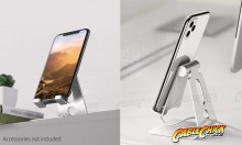 Universal Aluminium Phone & Tablet Stand (for Small Tablets & Phones) (Thumbnail )
