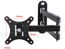 Articulated Monitor Wall Mount - 10Kg (Single-Stud Mount VESA 75-100) (Thumbnail )