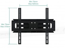 Premium Articulated TV Wall Mount - 50Kg (Up to VESA 600x400) (Thumbnail )