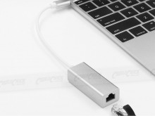 USB to RJ45 Ethernet Gigabit Network Adapter with USB-C Interface (Thumbnail )