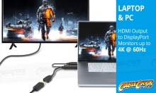 Active HDMI to DisplayPort Converter Cable (Thumbnail )