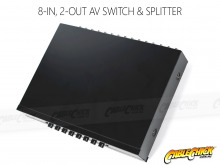8-Port AV Switcher & 2-Way AV Splitter - Metal Housing (8x2 AV Switch / Splitter) (Thumbnail )