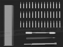 44-Piece Aluminium Precision Screwdriver Set (Thumbnail )