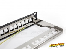 24 Port Unloaded and Shielded CAT6a Keystone Patch Panel (Thumbnail )