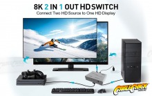 High-End 3-Port 8K/60Hz HDMI Switch (3x1 HDMI 2.1 Switch) (Thumbnail )