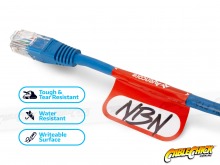 Avencore Tiger Tags 48 Write-On Cable Labels (Pack 2) (Thumbnail )