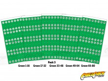 Avencore Tiger Tags 160 Numbered Cable Labels (Green) (Thumbnail )