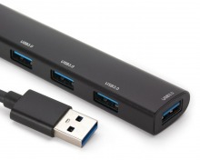 Slim Aluminium USB Hub - USB Type-A Interface (4x USB 3.0) (Thumbnail )