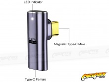 USB4 Breakaway Safe USB-C Right-Angle Socket Adapter (Supports 8K @ 60Hz, 140W PD + 40Gbps Data) (Thumbnail )