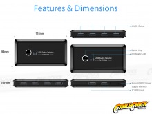 Premium 4-Port USB 2.0 Sharing Switch & Hub (2PC Switching) (Thumbnail )