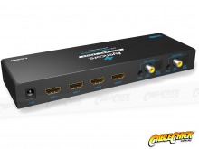 UltraHD 4K HDMI 4x2 True Matrix Switch & Audio Extractor (HDMI 2.0 Supports 4K@60Hz) (Thumbnail )
