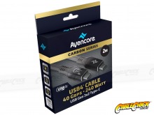 1m Avencore Carbon Series USB4 240W Cable (40Gbps, 48V/5A, 8K/60Hz) (Thumbnail )