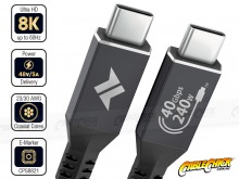 2m Avencore Carbon Series USB4 240W Cable (40Gbps, 48V/5A, 8K/60Hz) (Thumbnail )