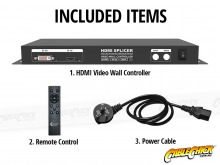 3x3 Screen HDMI 4K Video Wall Controller with Remote (Video Splice 3x3, 2x2, x1) (Thumbnail )