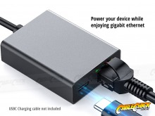 USB-C to RJ45 Ethernet Gigabit Network Adapter with 60W PD (Thumbnail )