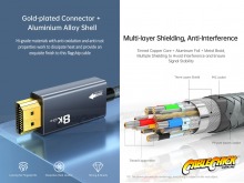 2m Premium 8K DisplayPort to HDMI Cable (8K@60Hz with HDR) (Thumbnail )