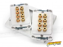 Premium 8 Speaker Hi-Fi Double-Gang Wall Plate (8 Red & 8 Black Terminals - Clipsal 2000 Compatible) (Thumbnail )