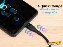 Coiled USB-C Charging Cable (USB Type A-C Cable) (Thumbnail )