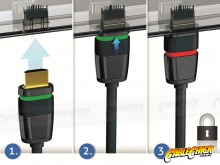 3m Locking HDMI Cable (HDMI 2.0 18Gbps 4K/60Hz) (Thumbnail )