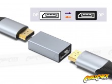 8K DisplayPort 1.4 Female to Female Adapter (8K/60Hz DisplayPort Coupler) (Thumbnail )