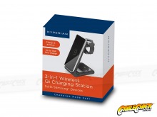 Phone, Watch & Earbuds 3-in-1 Wireless Qi Charging Station by Hyperian (For Android Devices) (Thumbnail )