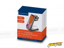iPhone, Watch & Airpods 3-in-1 Wireless Qi Charging Station by Hyperian (For Apple Devices) (Thumbnail )